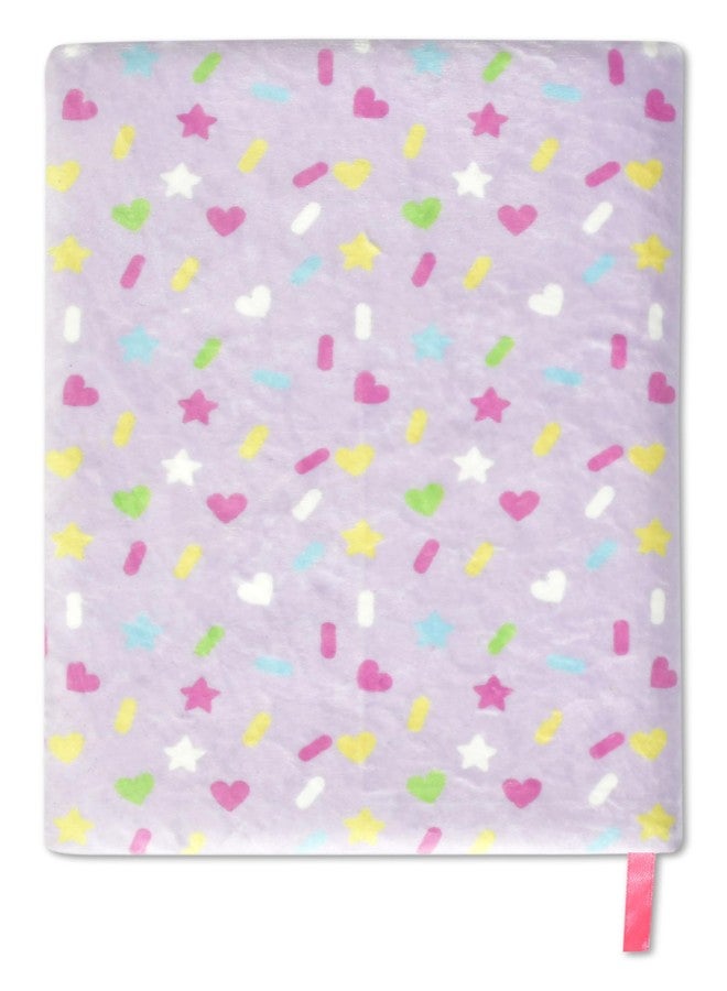 iscream Plush Fleece Book-Bound Lined-Page 8.75" Journal - Donut Shop with Mini Stuffed Toys - Image 4